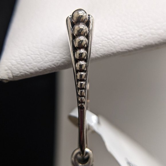 LAGOS Small Caviar Circle Diamond Drop Earrings - Picture 3 of 6